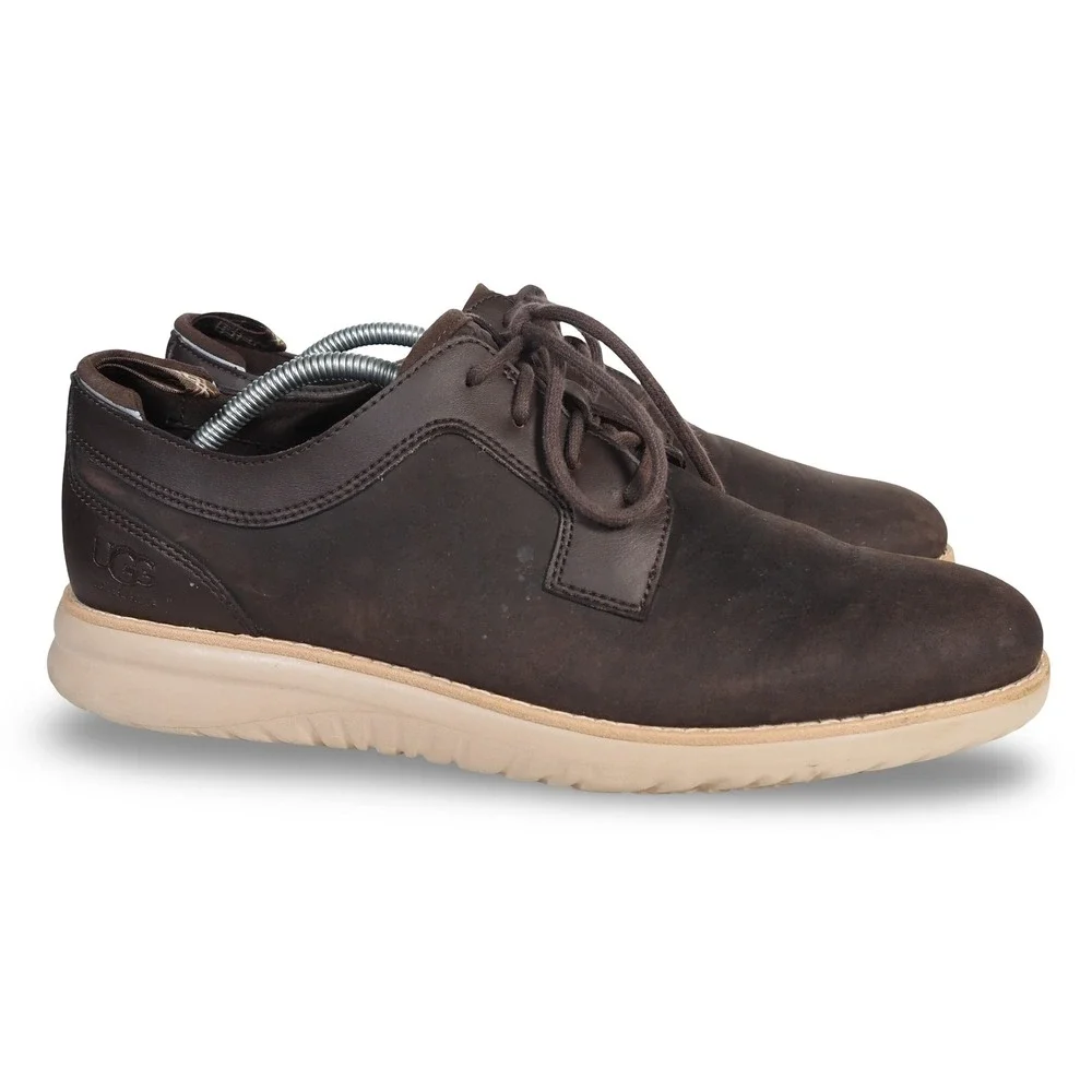 UGG Union Derby Hyperweave Waterproof Leather Oxfords Mens 11 Dark Brown 1104692